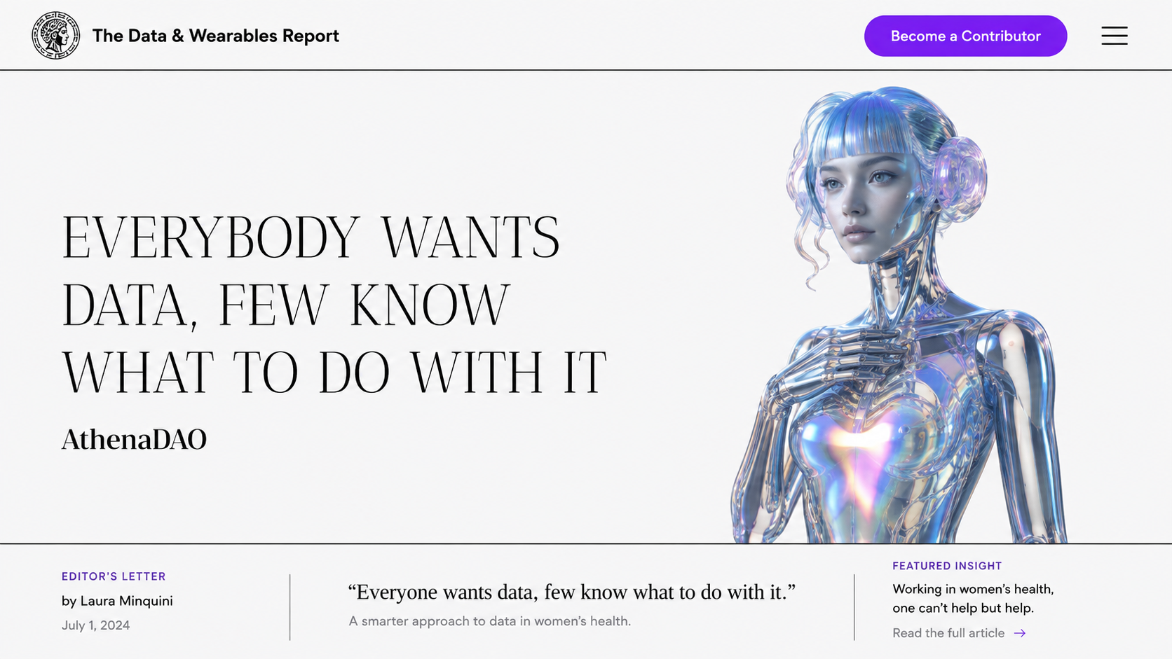 AthenaDAO - Data & Wearables